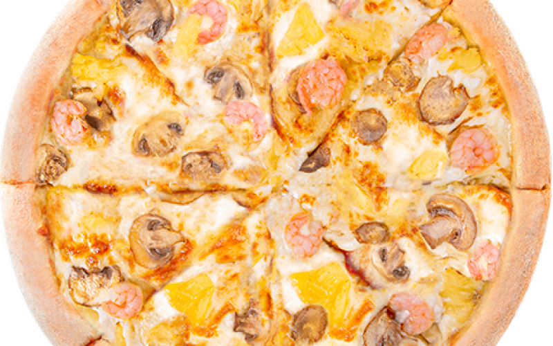 Креветки с ананасами