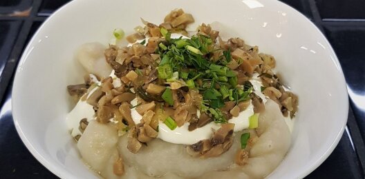 Вареники с картофелем и грибами