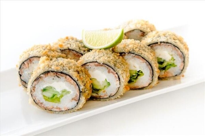 Темпура ролл с лососем