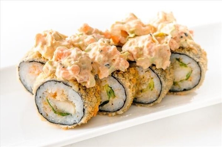 Темпура ролл с окунем