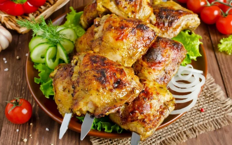 Шашлык из куриного бедра