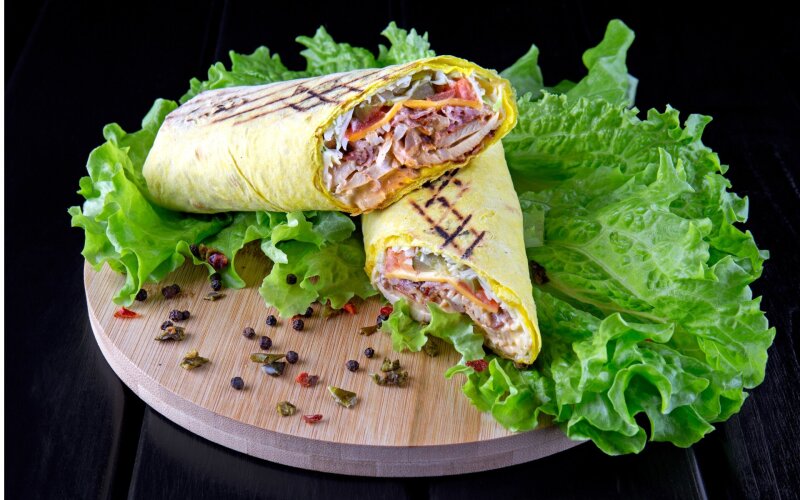 Донер с беконом и курицей «Сырный»