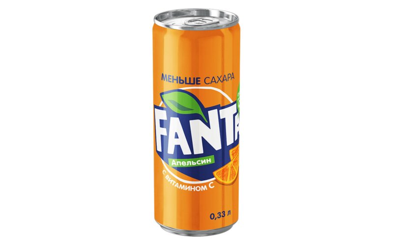 Напиток газированный «Fanta апельсин» ж/б