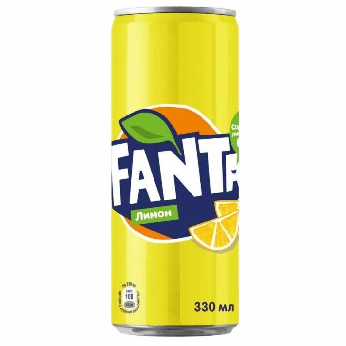 Напиток газированный «Fanta лимон» ж/б