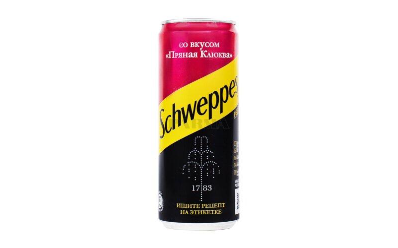 Напиток газированный «Schweppes клюква» ж/б