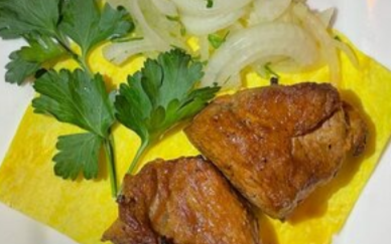 Шашлык из свиного окорока