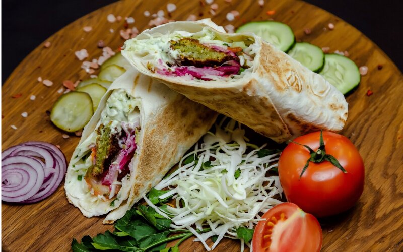 Шаурма «Вегетарианская с фалафелем»