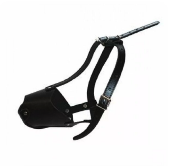 Намордник кожаный humpo, серия ЧИП, цельнокройный №3, гл 105, диам 115