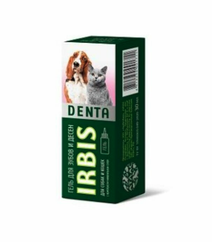 Irbis Denta Гель для зубов и десен для кошек и собак