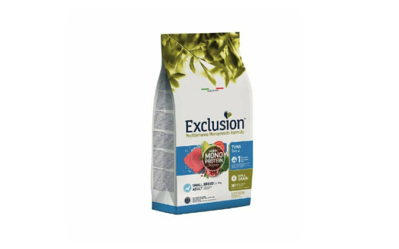 Exclusion Monoprotein. Безглютеновый корм для собак мелких пород «Тунец»