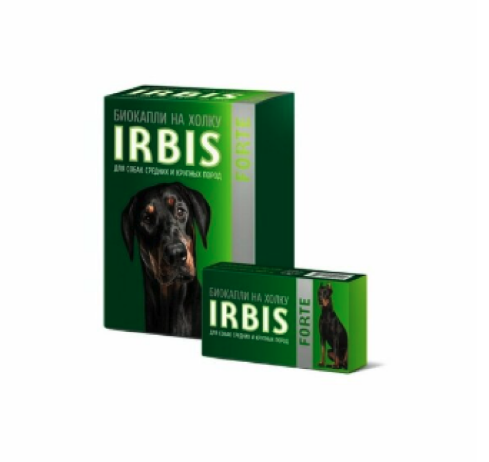 Irbis Forte Биокапли для средних и крупных собак