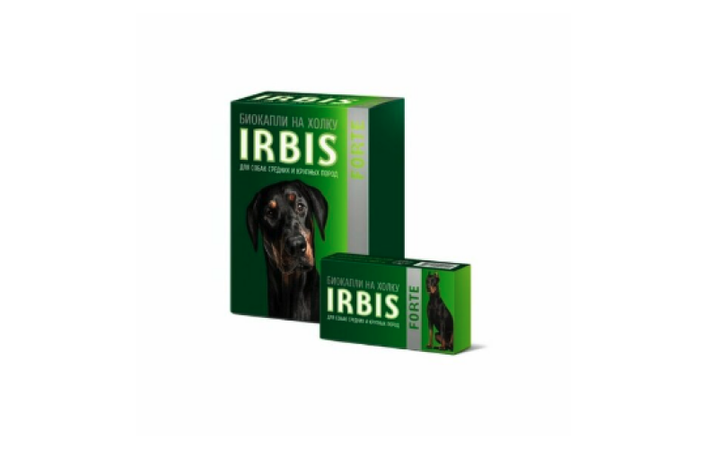 Irbis Forte Биокапли для средних и крупных собак