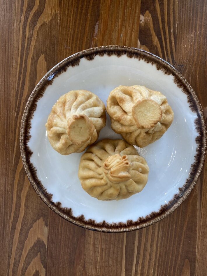 Хинкали жареные с сыром