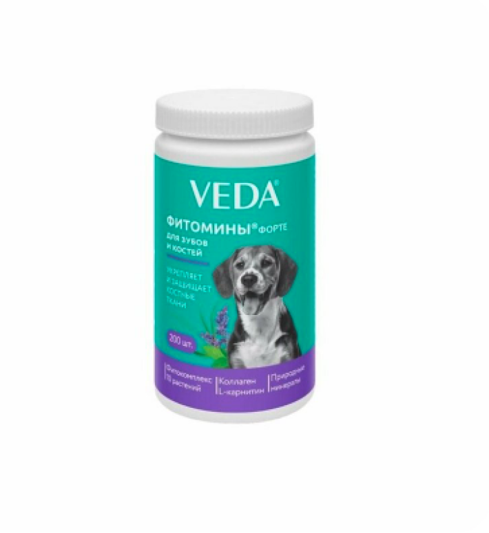 Veda Фитомины Форте для зубов и костей собакам
