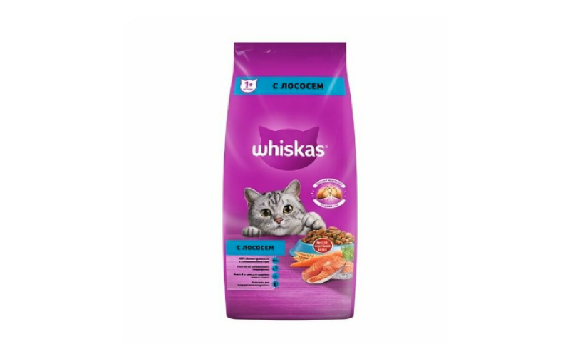 Whiskas для взрослых кошек "Лосось" 300гр