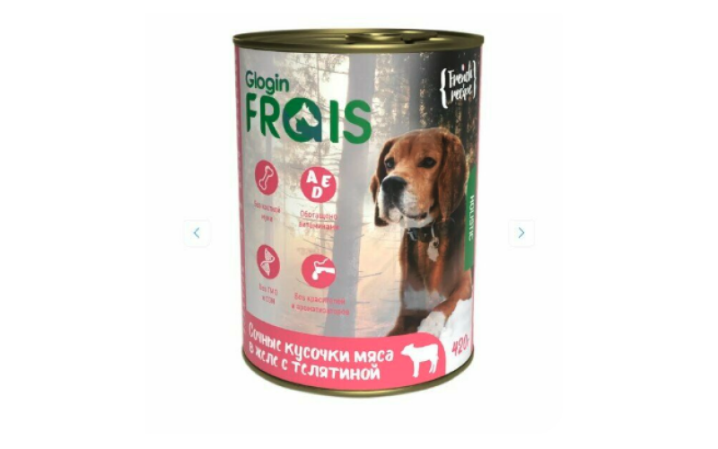 Frais Holistic Dog Кусочки с телятиной в желе