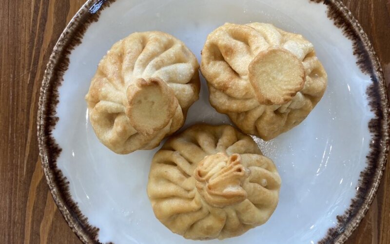 Хинкали жареные свинина говядина