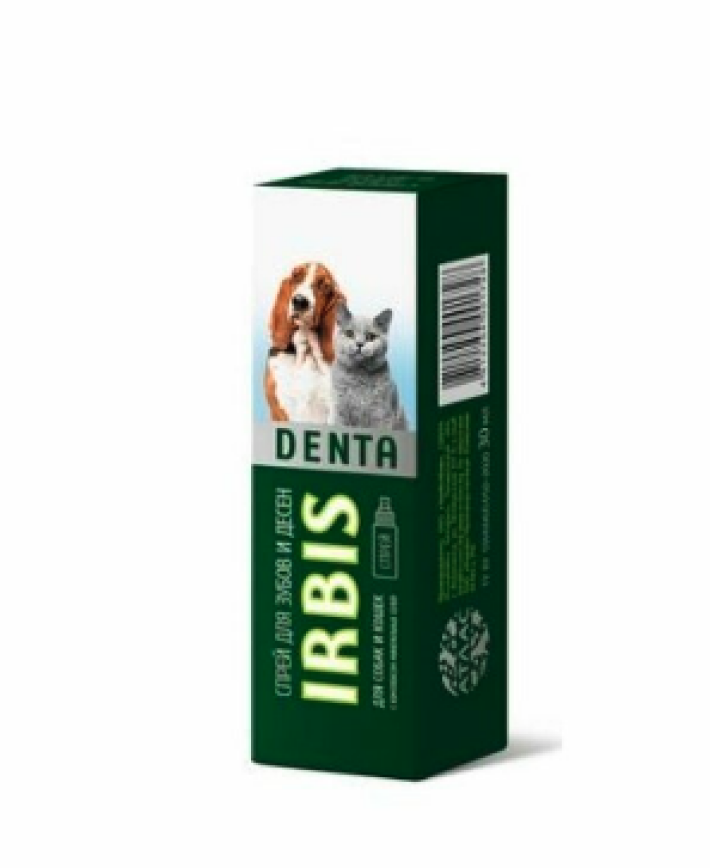 Irbis Denta Спрей для зубов и десен для кошек и собак