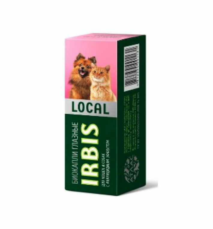 Irbis Local Биокапли глазные для собак и кошек