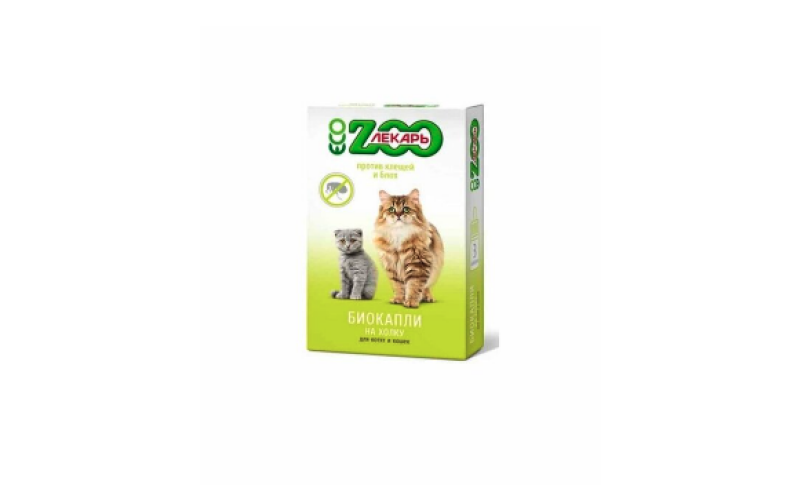 ЭКО ZOOЛЕКАРЬ БИОкапли для кошек (упаковка - 3 флакона)