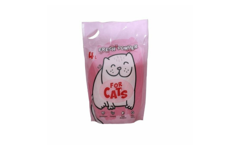 For cats Наполнитель силикагелевый Fresh Powder (звездная пыль)