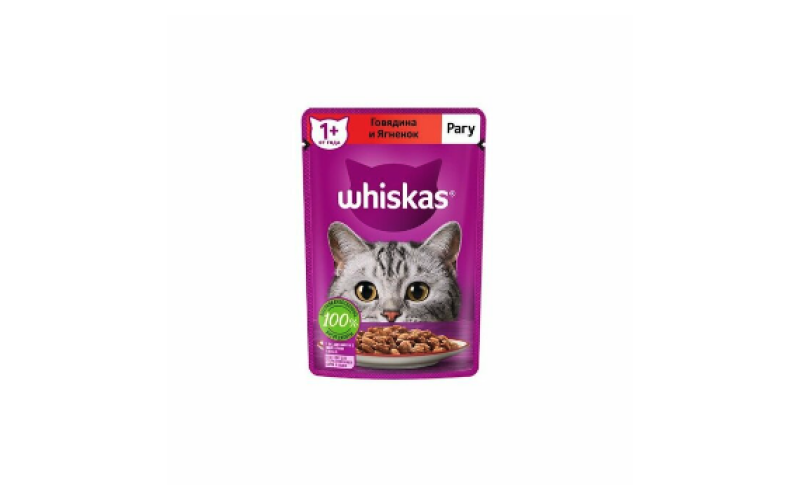 Whiskas рагу с говядиной и ягненком