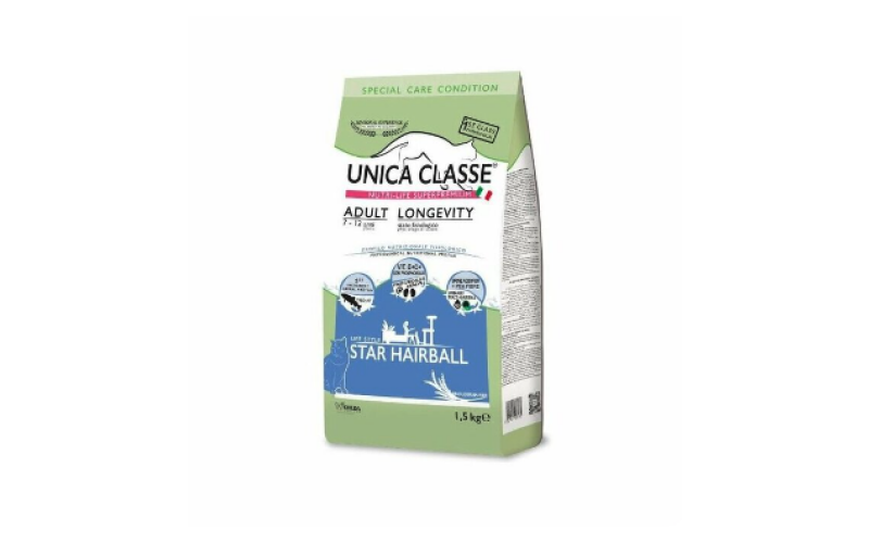 Unica Classe Adult Longevity Star Hairball (Форель) для взрослых и пожилых кошек с 7 лет