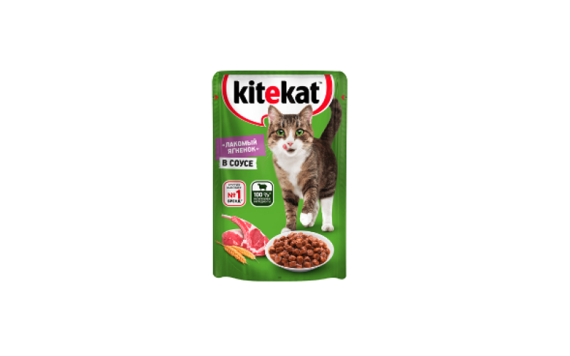 Kitekat с ягненком (кусочки в соусе)