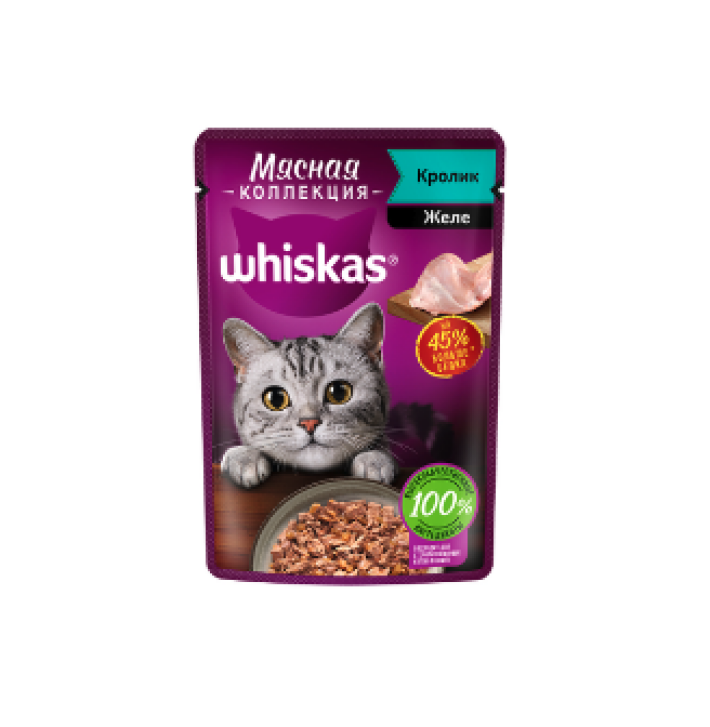 Whiskas Мясная коллекция (кролик в желе)