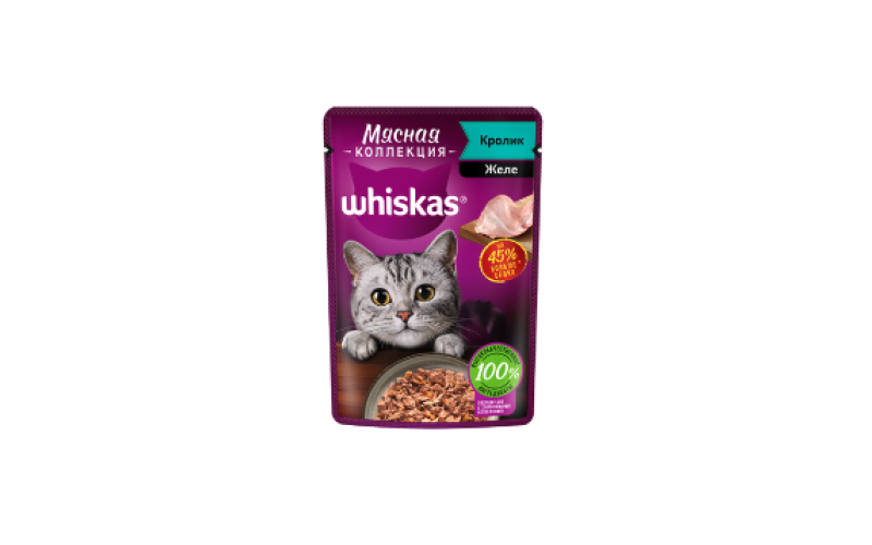 Whiskas Мясная коллекция (кролик в желе)