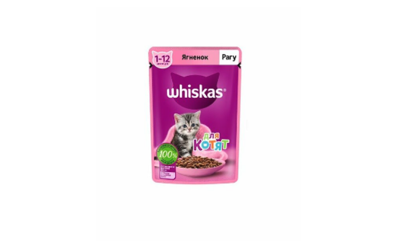 Whiskas для котят рагу с ягненком