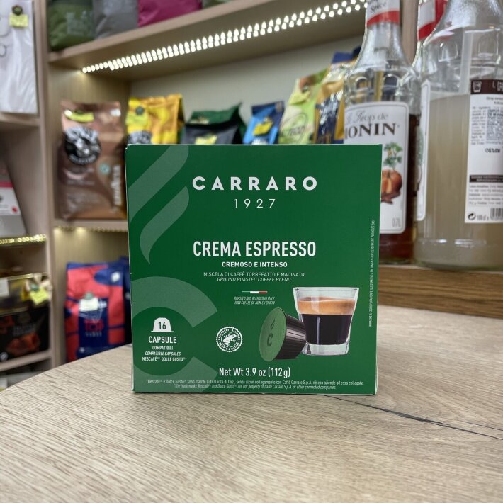 Капсулы Carraro Crema Espresso, 16 шт