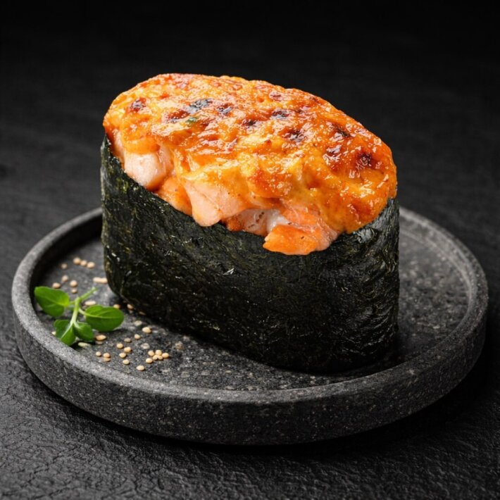 Запечённый гункан с курицей