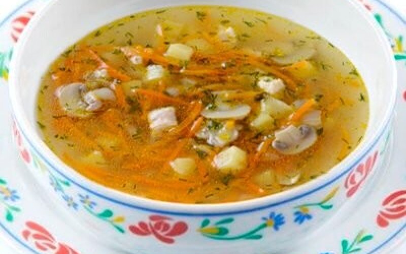 Грибной суп с перловкой