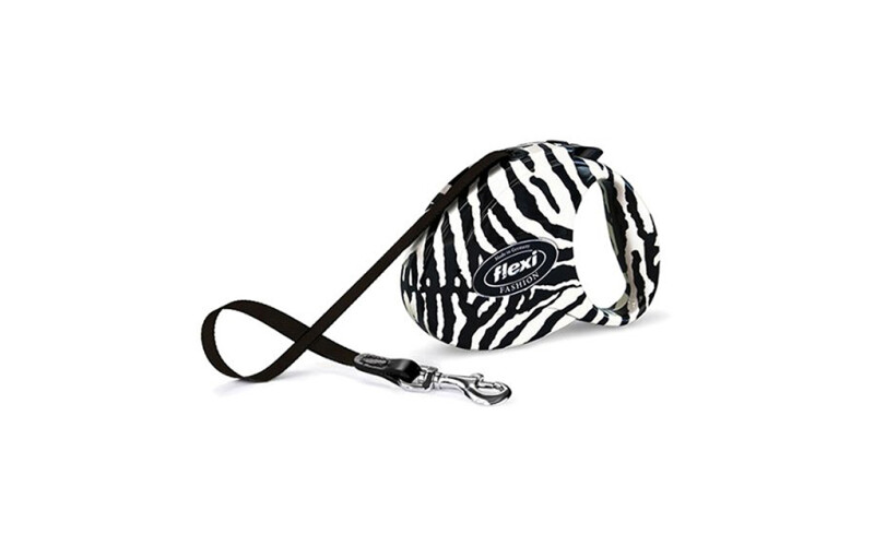 Рулетка Flexi Fashion Zebra М, лента 5 м