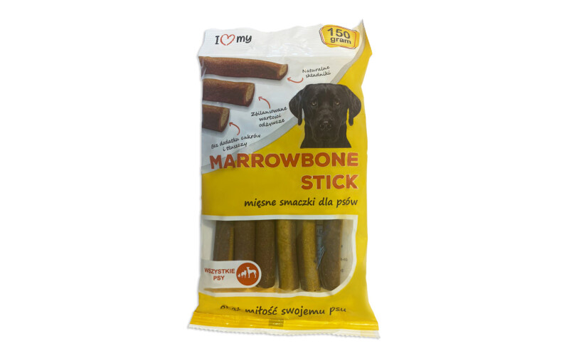 Жевательные трубочки для собак всех пород с птицей I love my Marrowbone, 150 гр