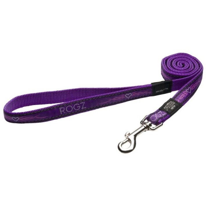 Поводок Rogz Beach Bum Lijn Purple Chrome, 1,4 м