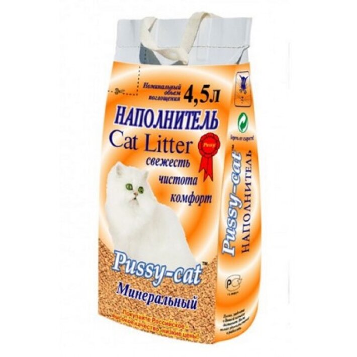 Pussy-cat наполнитель минеральный, 4,5 л