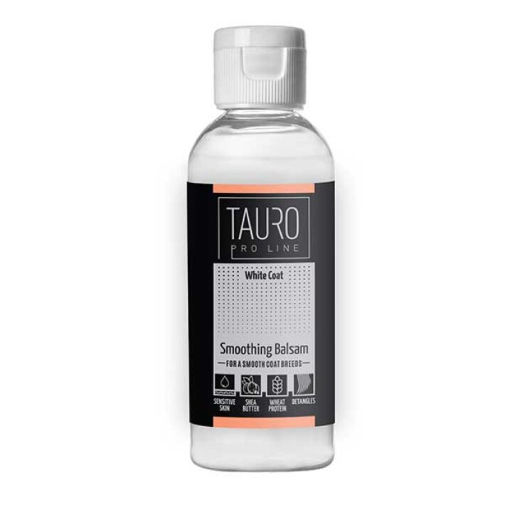 Tauro Pro Line White coat Бальзам разглаживающий для собак и кошек с белой шерстью, 65 мл