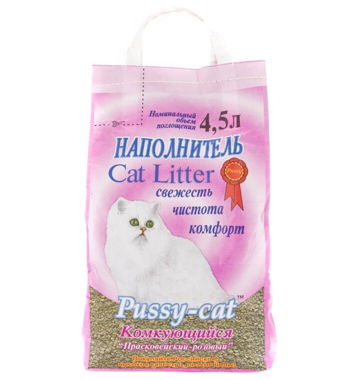 Pussy-cat наполнитель комкующийся, 10 л