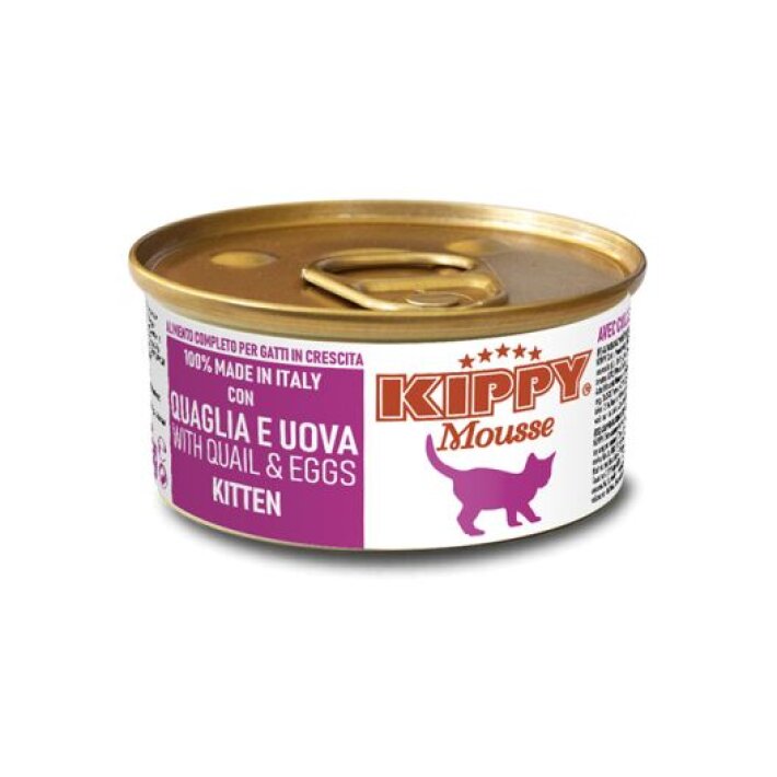 Kippy Mousse Kitten мусс с перепелкой и яйцом, 85 гр