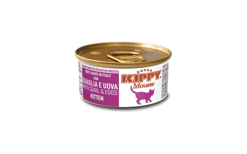 Kippy Mousse Kitten мусс с перепелкой и яйцом, 85 гр