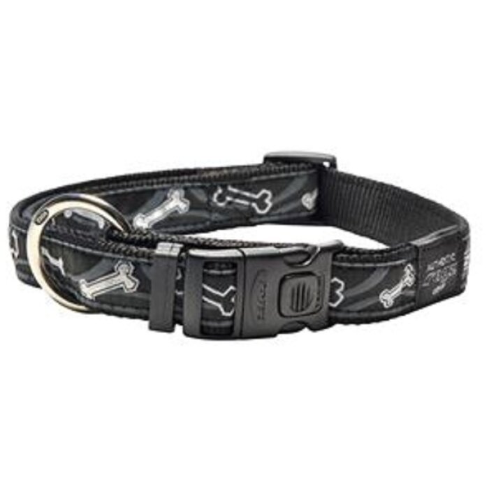 Ошейник для собак Rogz Beach Bum Halsband Black Bone 20mm