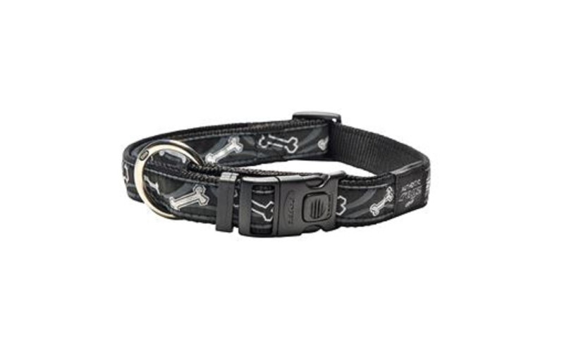 Ошейник для собак Rogz Beach Bum Halsband Black Bone 20mm