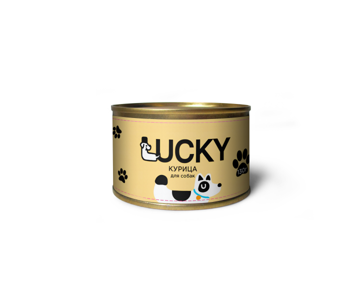 Консервы для собак Lucky с курицей, 130 гр