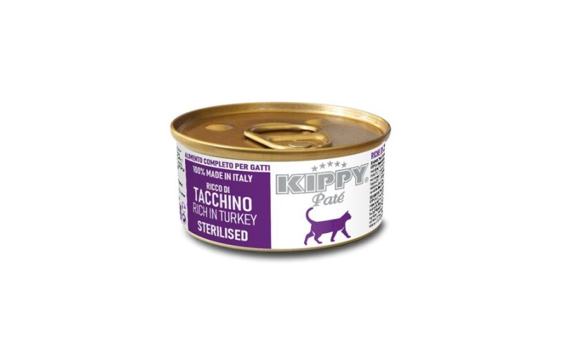 Kippy Sterilised Cat паштет с индейкой, 85 гр