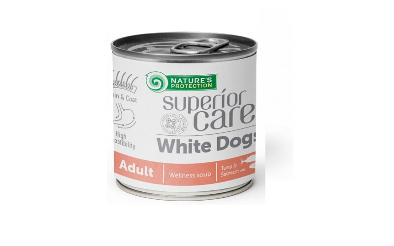 Суп Nature's Protection SUPERIOR CARE White Dogs с лососем и тунцом, 140 мл