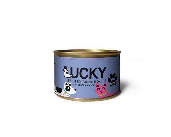 Консервы для кошек Lucky с курицей, 100 гр