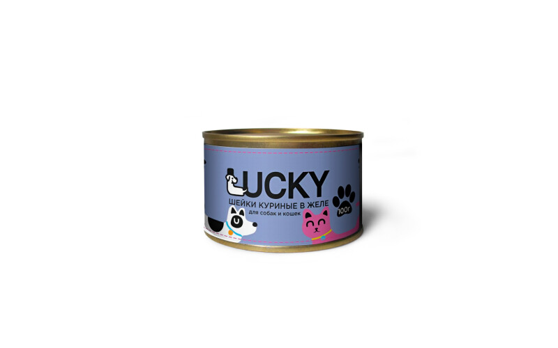 Консервы для кошек Lucky с курицей, 100 гр