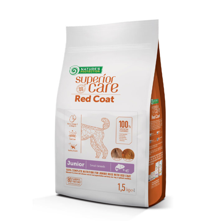 Nature's Protection RED COAT Puppy Grain Free Salmon (лосось), 1,5  кг